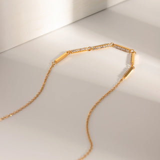 ステンレス304 低ニッケル 水に濡れても錆びにくい 18Kゴールドメッキ ネックレス 【YJ01367】
