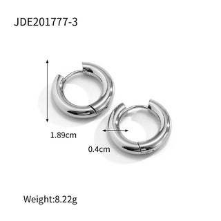 ステンレス304 低ニッケル 水に濡れても錆びにくい 18Kゴールドメッキ ピアス フープ 【YJ01857】