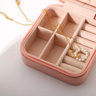 ステンレス304 低ニッケル 水に濡れても錆びにくい 18Kゴールドメッキ ネックレス サークル パール 【YJ01705】