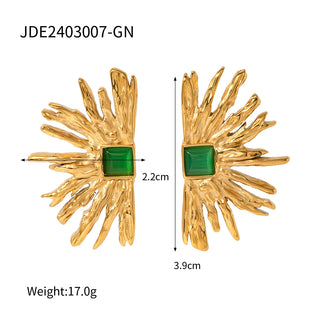 ステンレス304 低ニッケル 水に濡れても錆びにくい 18Kゴールドメッキ ピアス 【YJ03956】