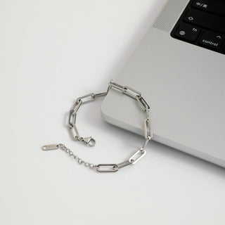 ステンレス304 ニッケルフリー 水に濡れても錆びにくい チェーン ブレスレット 【YJ00707】