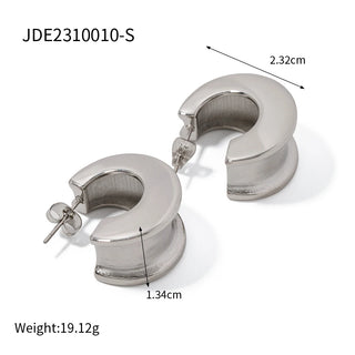 ステンレス304 低ニッケル 水に濡れても錆びにくい  ピアス フープ 【YJ02263】