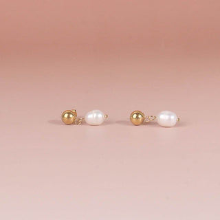 316Lサージカルステンレス ピアス パール【NY01503】