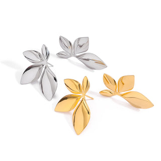ステンレス304 ニッケルフリー 水に濡れても錆びにくい ピアス 花 フラワー【YJ00246】