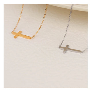 316Lサージカルステンレス ネックレス クロス 【NY01761】