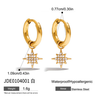 ステンレス304 低ニッケル 水に濡れても錆びにくい 18Kゴールドメッキ ピアス クロス スター 星 くま さくらんぼ チェリー 【YJ01020】