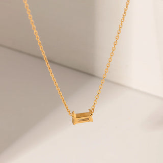 ステンレス304 低ニッケル 水に濡れても錆びにくい 18Kゴールドメッキ ネックレス ジルコニア 【YJ01820】