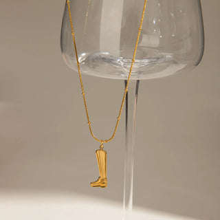 ステンレス304 低ニッケル 水に濡れても錆びにくい 18Kゴールドメッキ ネックレス チェーン 靴 ブーツ【YJ02924】