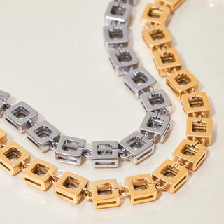 ステンレス304 低ニッケル 水に濡れても錆びにくい 18Kゴールドメッキ ブレスレット ジルコニア 【YJ01057】