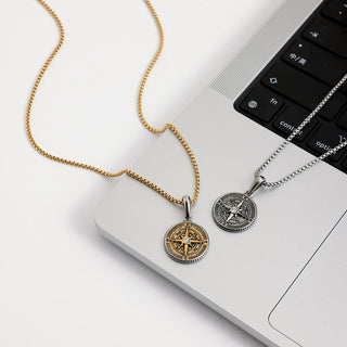 ステンレス304 ニッケルフリー 水に濡れても錆びにくい ネックレス コイン【YJ00255】