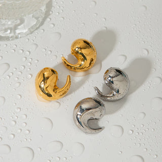 ステンレス304 ニッケルフリー 水に濡れても錆びにくい 18Kゴールドメッキ ピアス ティアドロップ ティアドロップ 【YJ00896】