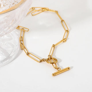 ステンレス304 低ニッケル 水に濡れても錆びにくい 18Kゴールドメッキ ネックレス チェーン 【YJ03923】