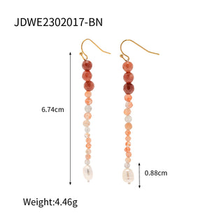 ステンレス304 低ニッケル 水に濡れても錆びにくい 18Kゴールドメッキ ピアス ビーズ パール 【YJ02960】