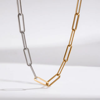 ステンレス304 ニッケルフリー 水に濡れても錆びにくい 18Kゴールドメッキ チェーン ネックレス【YJ00441】