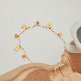 ステンレス304 低ニッケル 水に濡れても錆びにくい 18Kゴールドメッキ ネックレス さくらんぼ チェリー チャーム ジルコニア 【YJ01261】