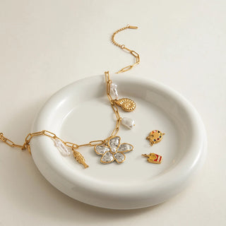 ステンレス304 低ニッケル 水に濡れても錆びにくい 18Kゴールドメッキ ネックレス 花 フラワー 【YJ01171】