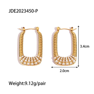 ステンレス304 低ニッケル 水に濡れても錆びにくい 18Kゴールドメッキ ピアス ジルコニア パール【YJ02060】