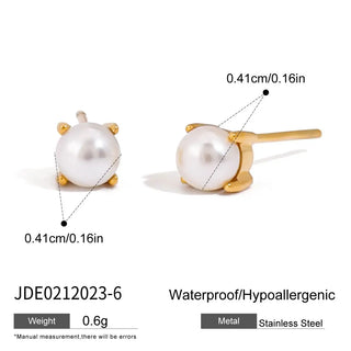 ステンレス304 低ニッケル 水に濡れても錆びにくい 18Kゴールドメッキ ピアス ジルコニア 誕生石 【YJ01990】