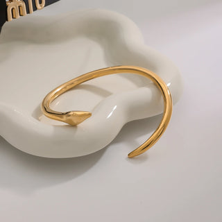 ステンレス304 低ニッケル 水に濡れても錆びにくい 18Kゴールドメッキ ブレスレット 蛇 ヘビ スネーク 【YJ01961】