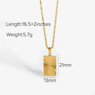 ステンレス304 低ニッケル 水に濡れても錆びにくい 18Kゴールドメッキ ネックレス スクエア 蝶々 バタフライ ラウンド 【YJ04033】