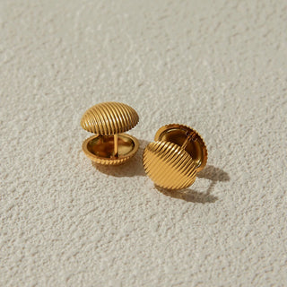 ステンレス304 ニッケルフリー 水に濡れても錆びにくい 18Kゴールドメッキ ピアス ラウンド【YJ00885】