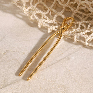 ステンレス304 ニッケルフリー 水に濡れても錆びにくい 18Kゴールドメッキ ヘアアクセサリー 【YJ00131】