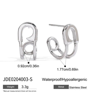 ステンレス304 ニッケルフリー 水に濡れても錆びにくい  ピアス 安全ピン スター 星 【YJ00315】